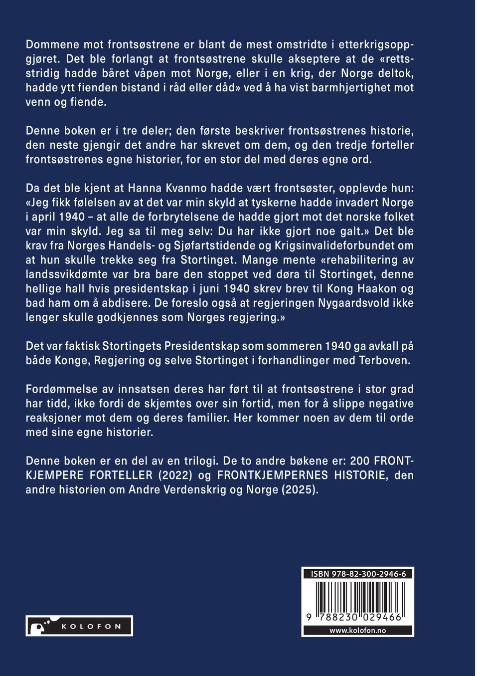 Frontsøstrenes historie