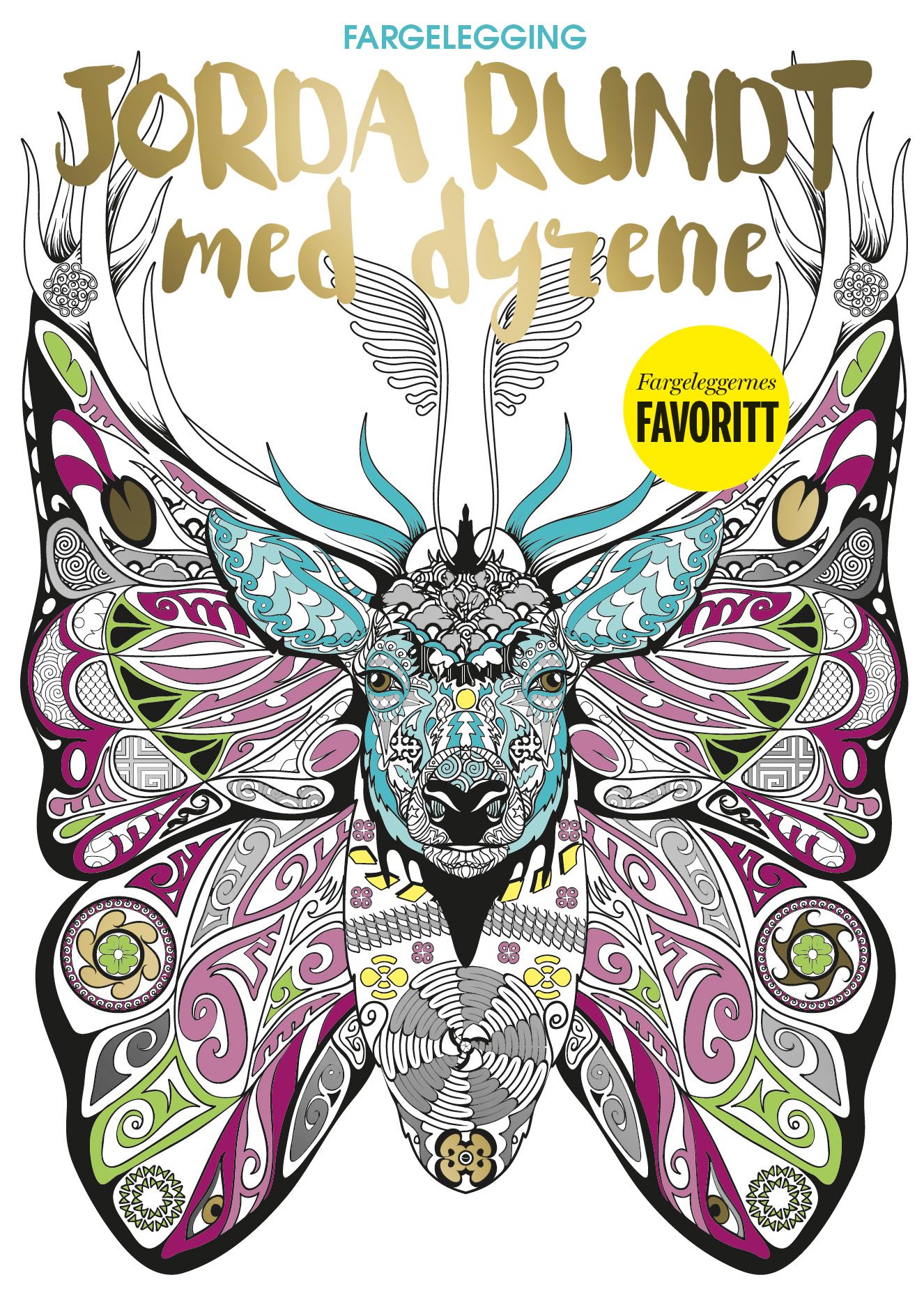 Jorda rundt med dyrene. Fargelegging - fargelegging