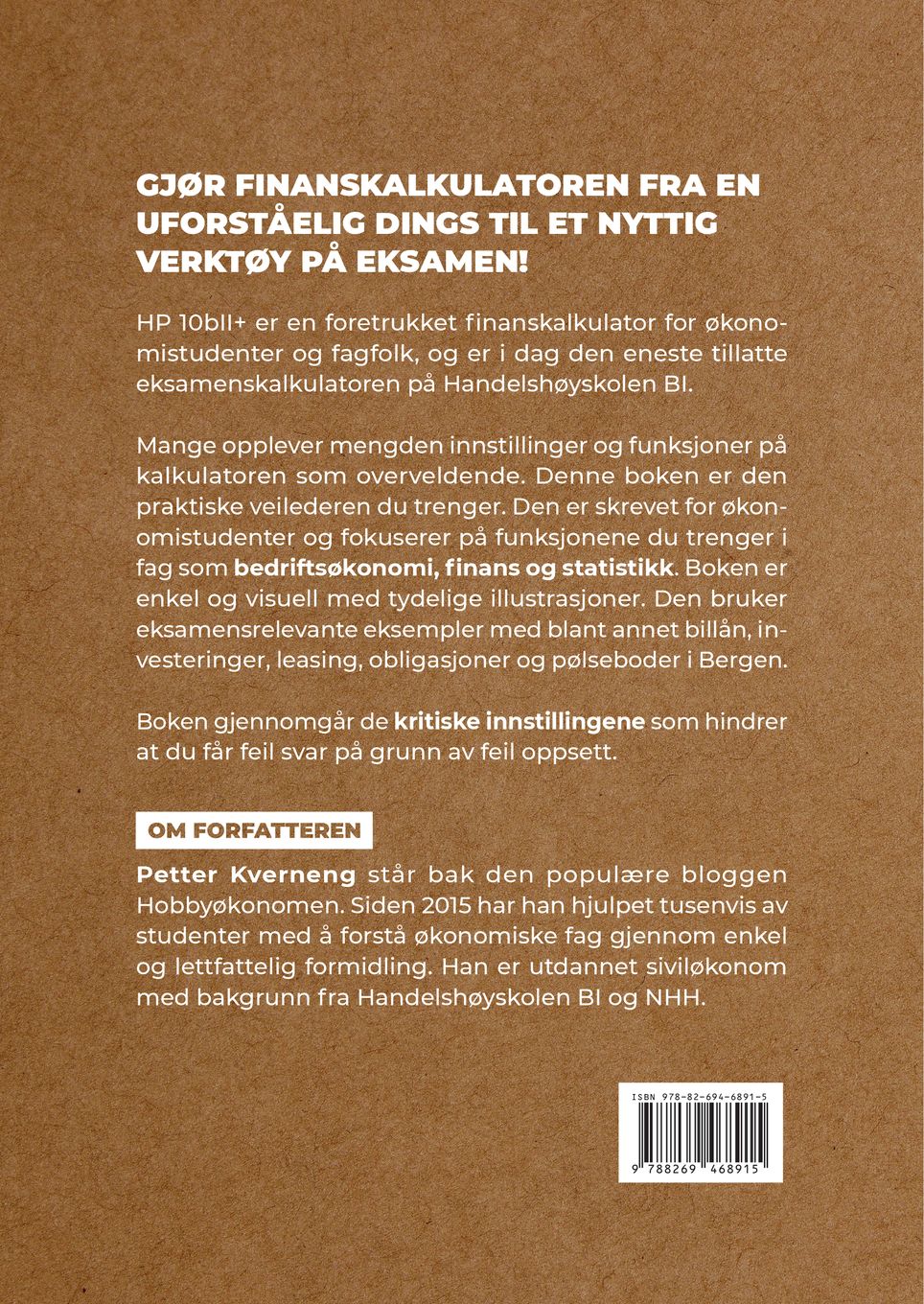 Økonomistudentens guide til finanskalkulatoren HP 10bII+