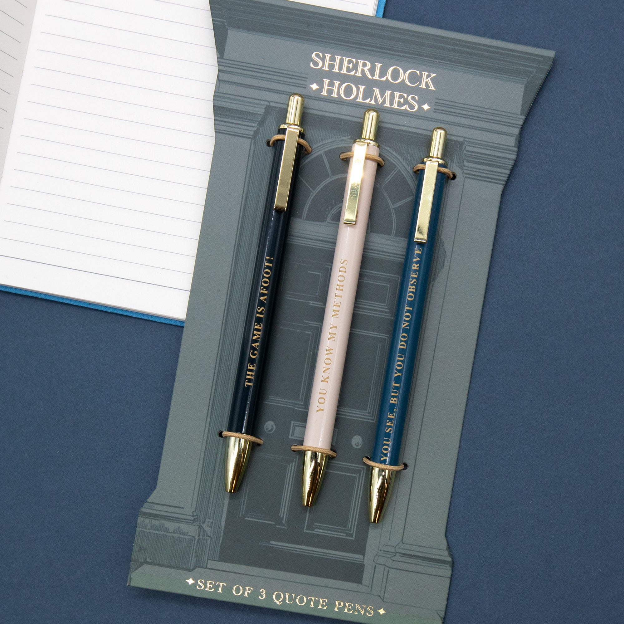 Penn i metall Sherlock Holmes 3pk