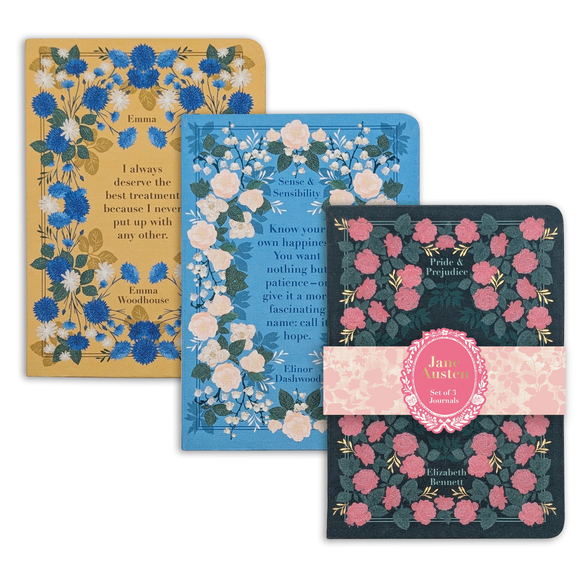 Notatbok B6 Pride & Prejudice 3pk