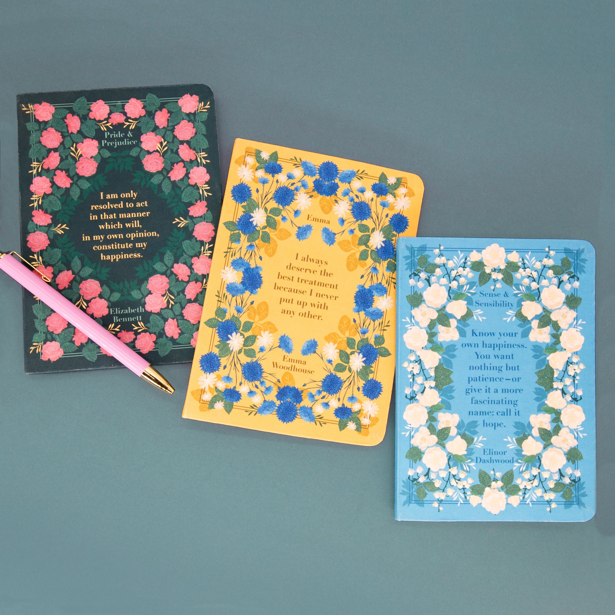 Notatbok B6 Pride & Prejudice 3pk