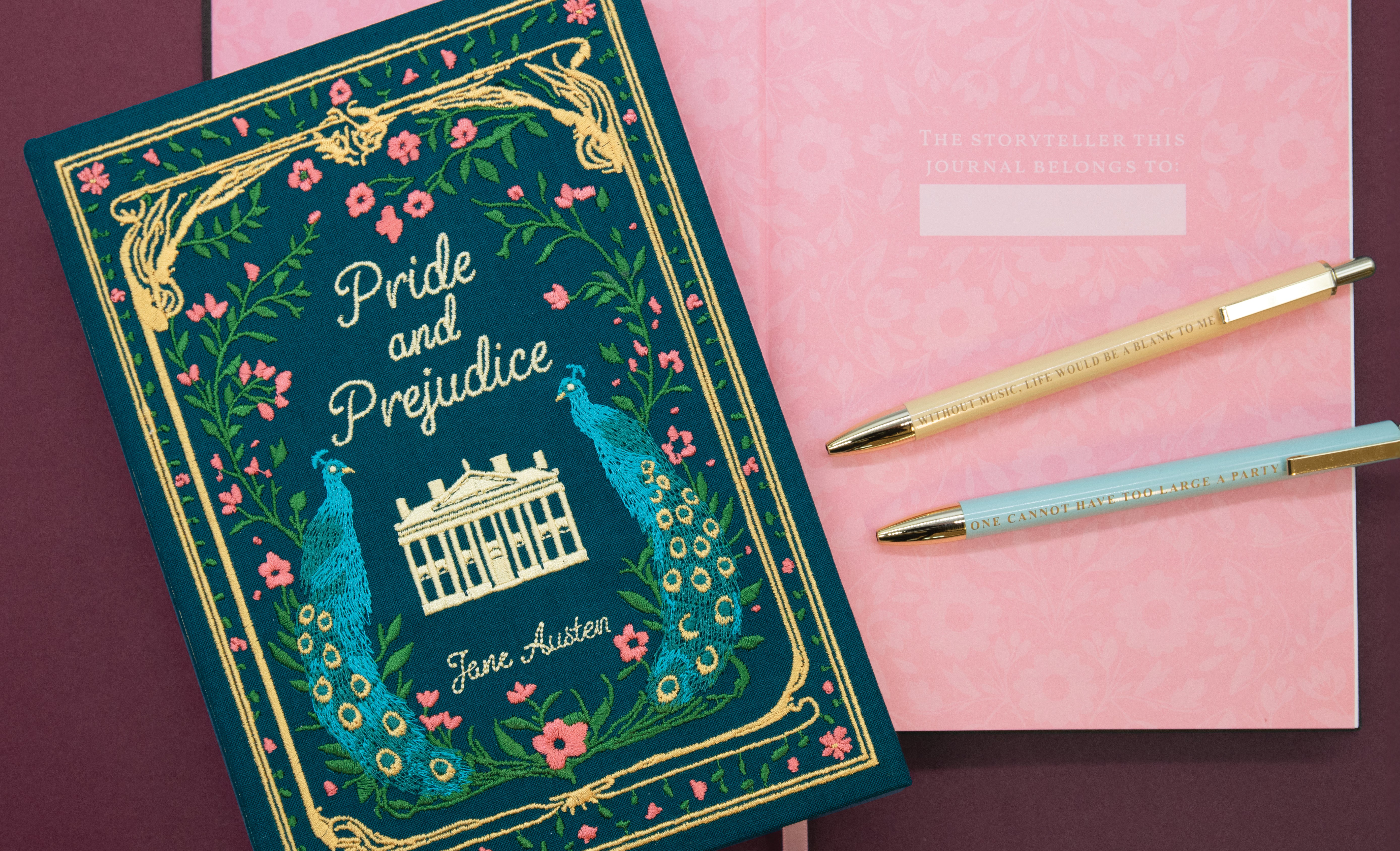 Notatbok A5 brodert Pride & Prejudice