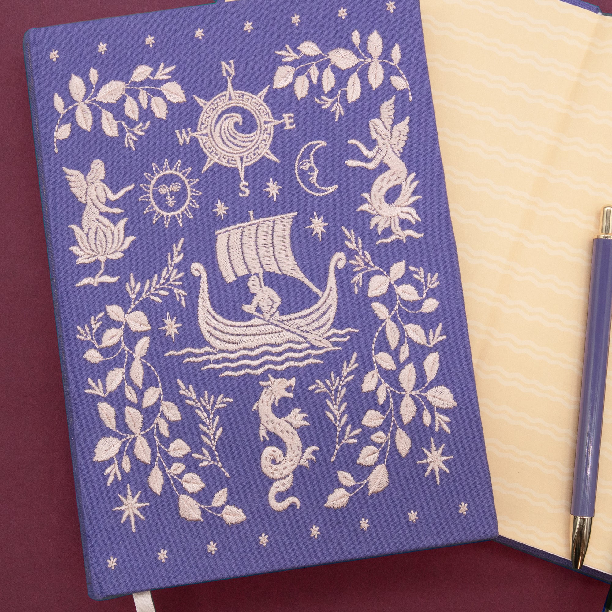Notatbok A5 brodert Odyssey