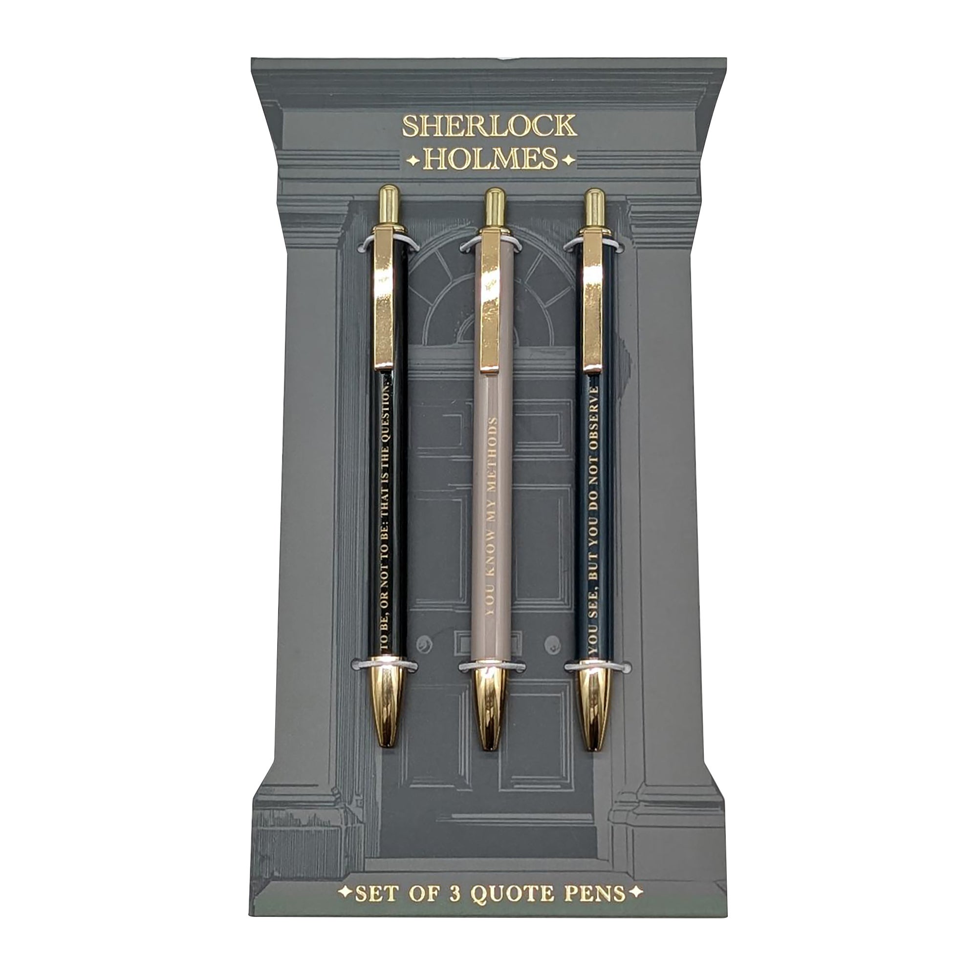 Penn i metall Sherlock Holmes 3pk
