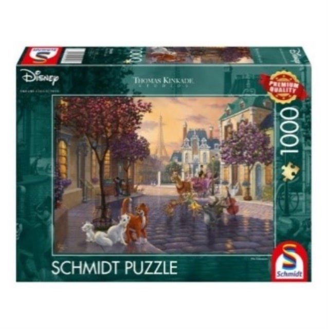 Puslespill Schmidt 1000 Kinkade Aristokattene