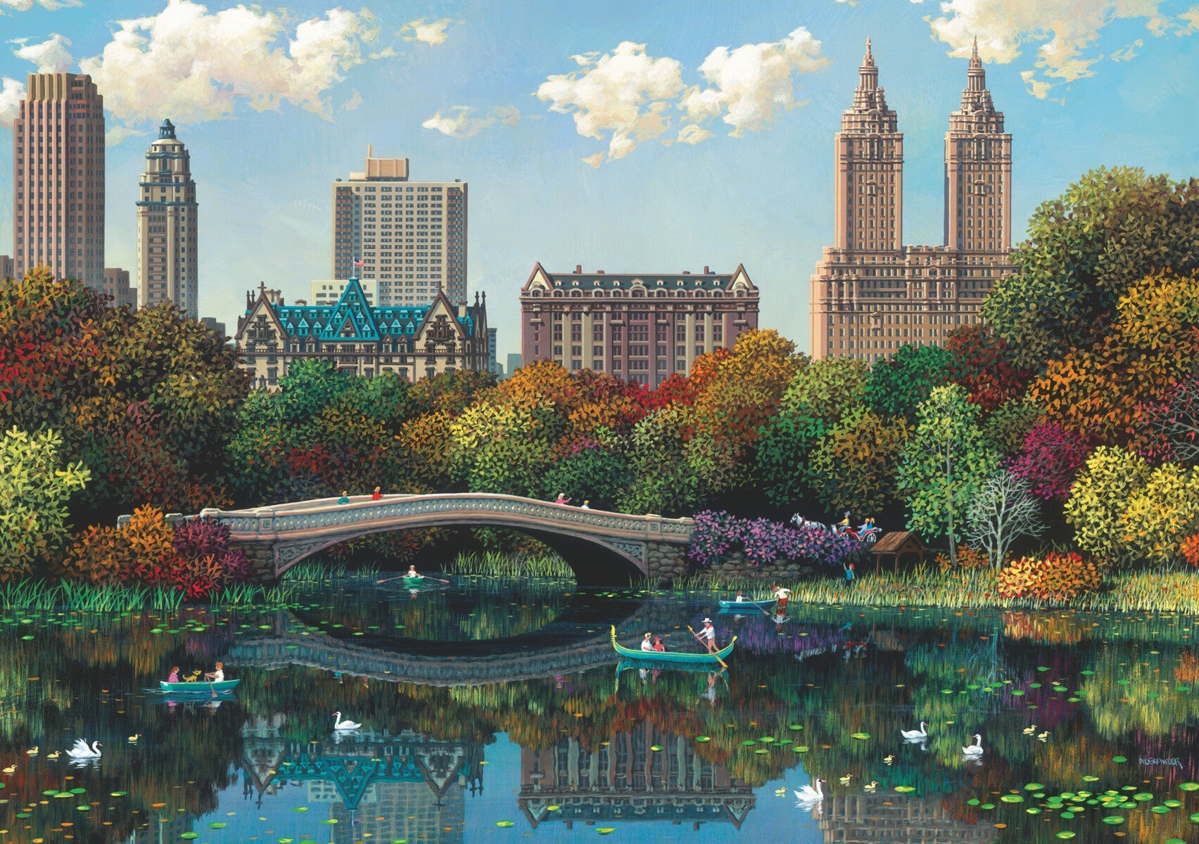 Puslespill 1000 Central Park Ravensburger