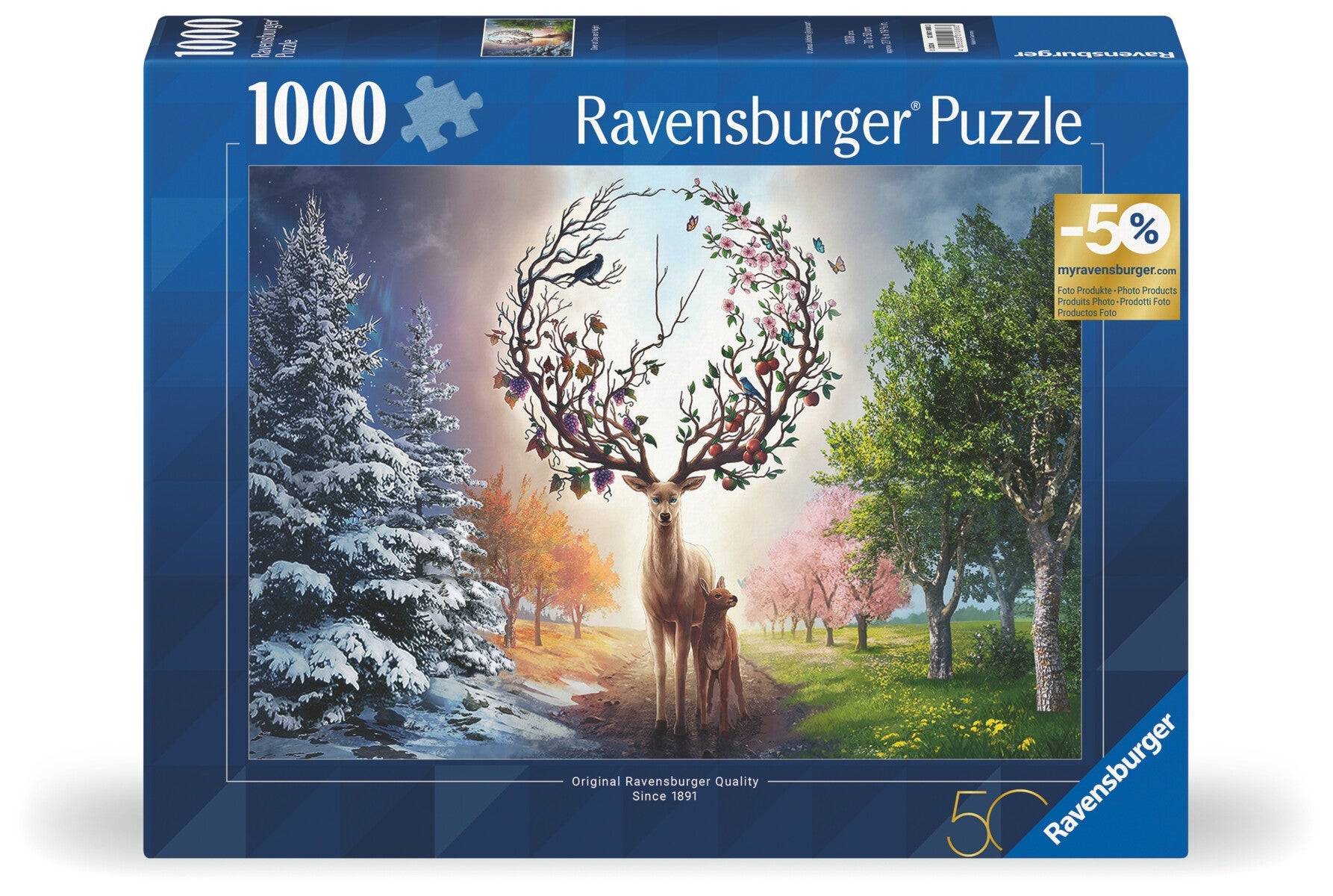 Puslespill 1000 Magisk Hjort Ravensburger