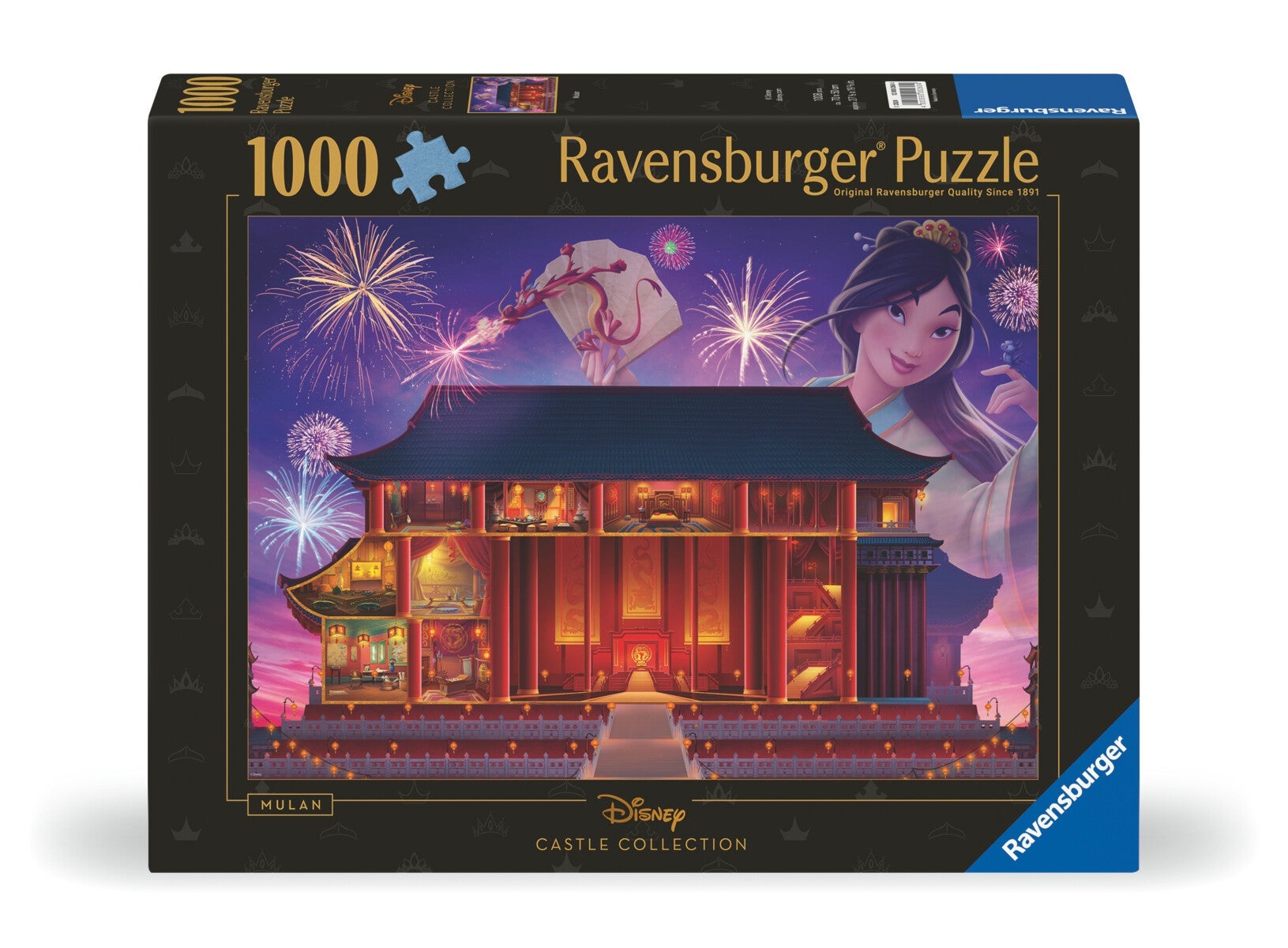 Puslespill 1000 WD Castles Mulan Ravensburger