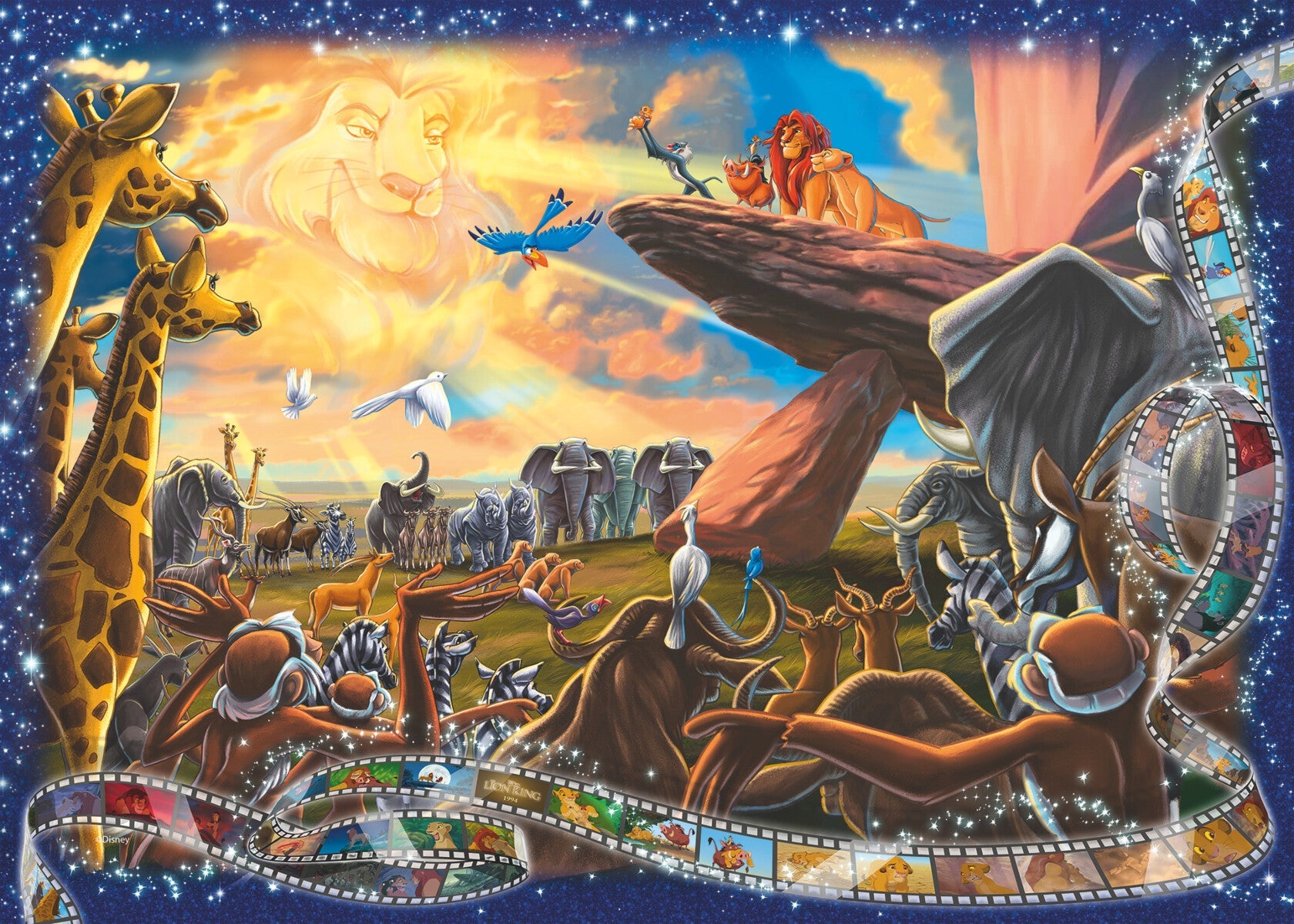 Puslespill 1000 WD Lion King Ravensburger