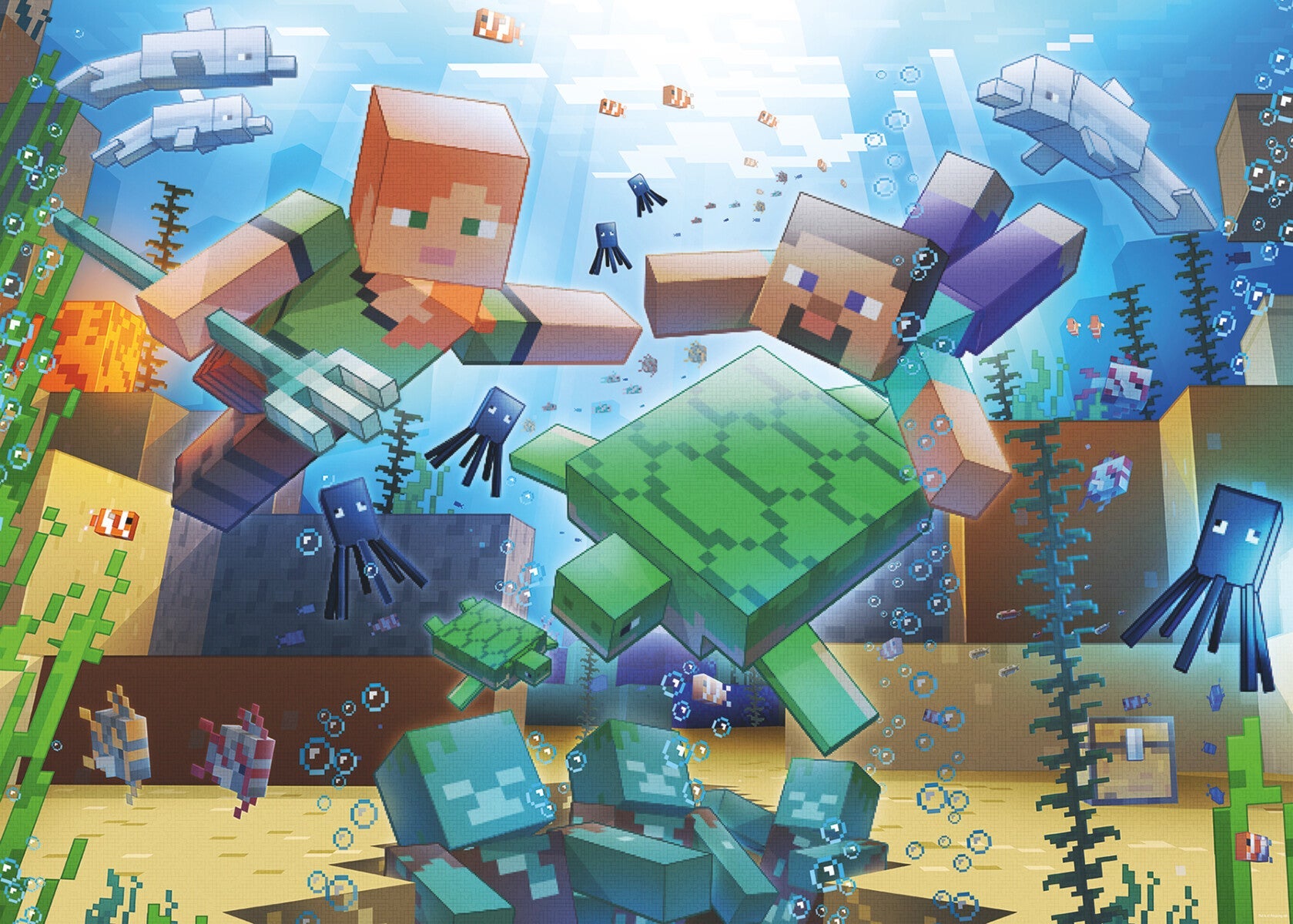 Puslespill 1000 Minecraft Mosaic Ravensburger