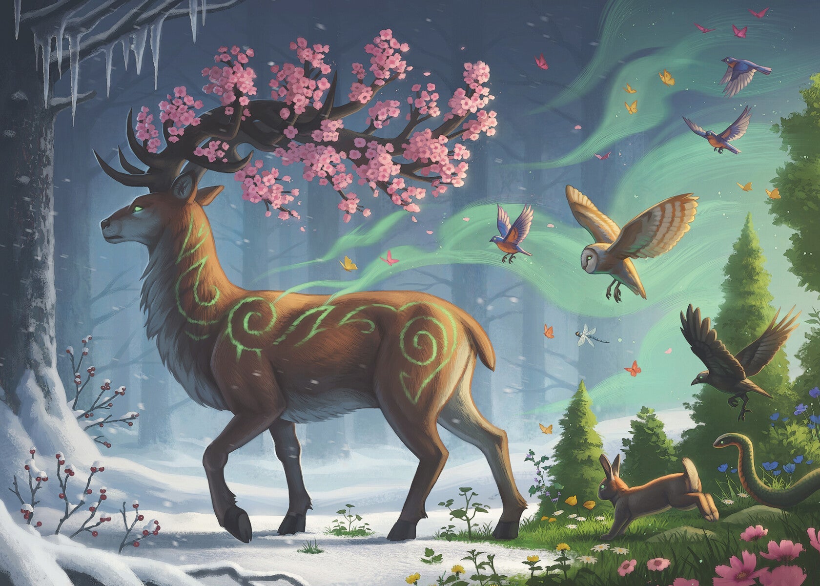 Puslespill 1000 Spring Deer Ravensburger