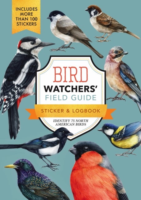 Bird Watchers' Field Guide Sticker & Logbook - Identify 75 North American Birds