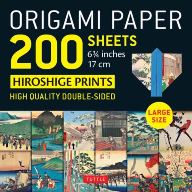 Origami Paper 200 sheets Japanese Hiroshige Prints 6.75 inch - Large Tuttle Origami Paper: High-Quality Double Sided Origami Sheets Printed with 12 Different Prints (Instructions for 6 Projects Included)