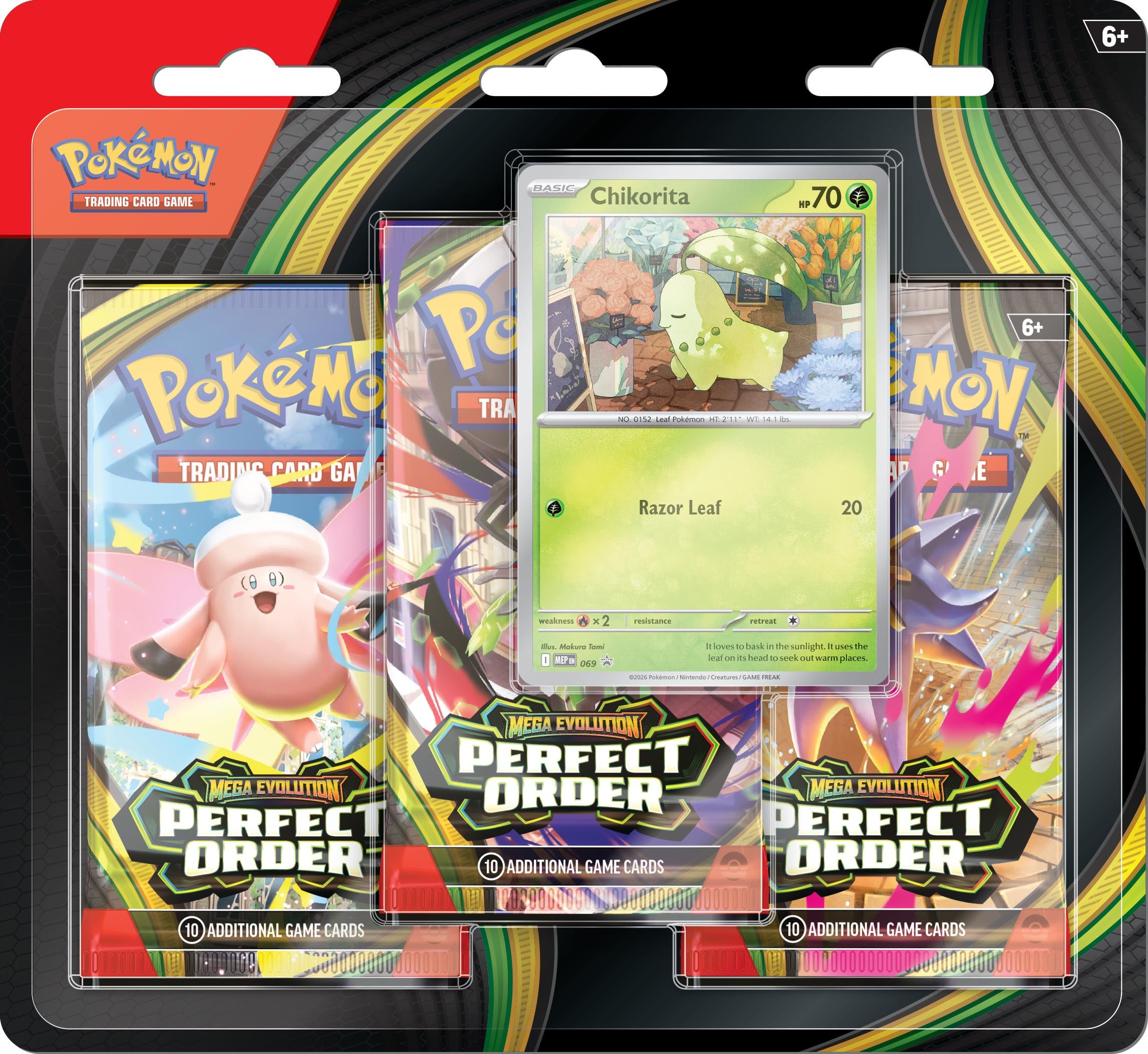 Pokemon Mega Evolution 3 Perfect Order Blister 3pk