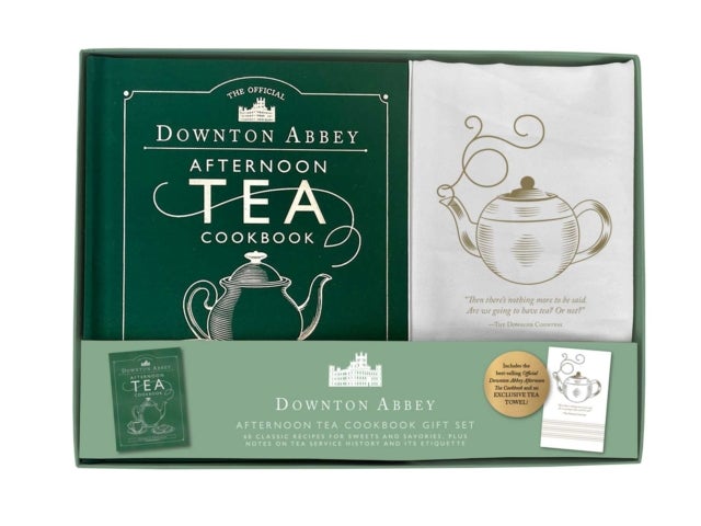 The Official Downton Abbey Afternoon Tea Cookbook Gift Set [book + tea towel]