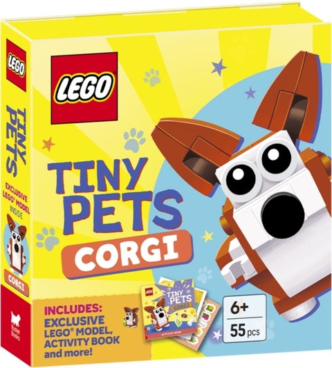 LEGO® Books. Tiny Pets: Corgi (with exclusive corgi mini-build, paper crafts, stickers and activity book)