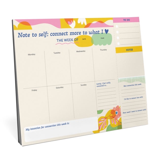 Em & Friends Whole Year of Connecting Weekly Desktop Planner