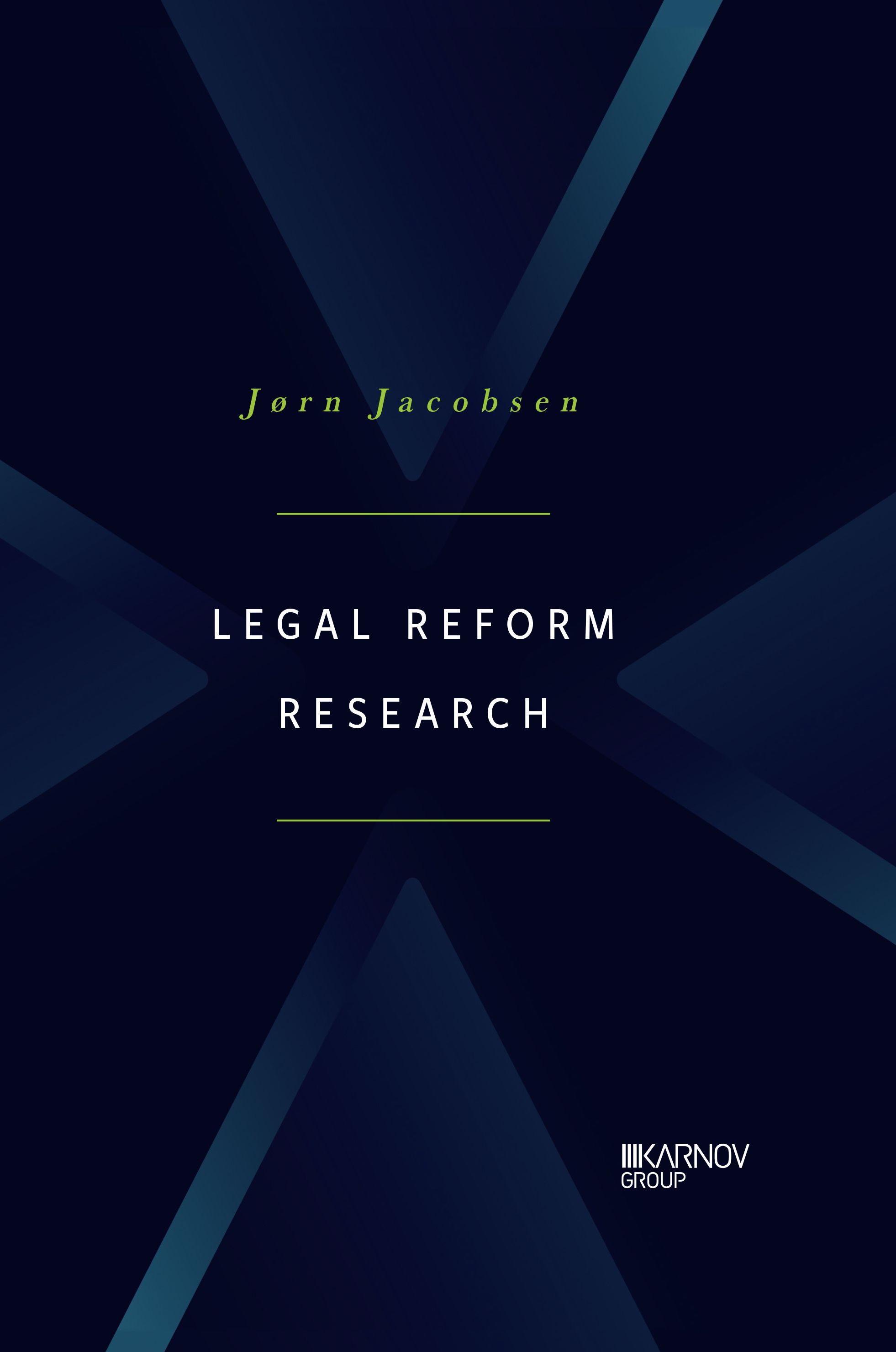 Legal reform research - groundworks for legal scholarship