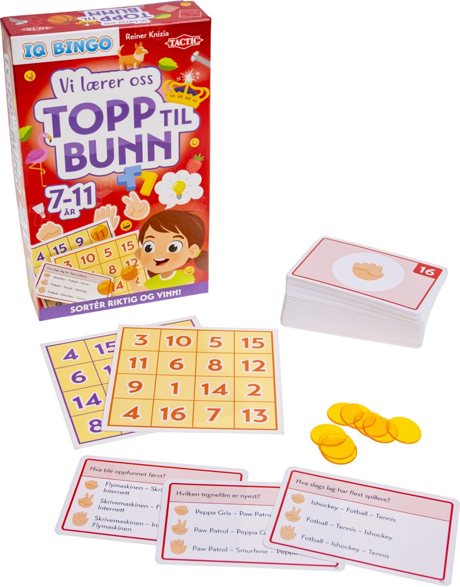 Spill Vi Lærer Oss Iq Bingo
