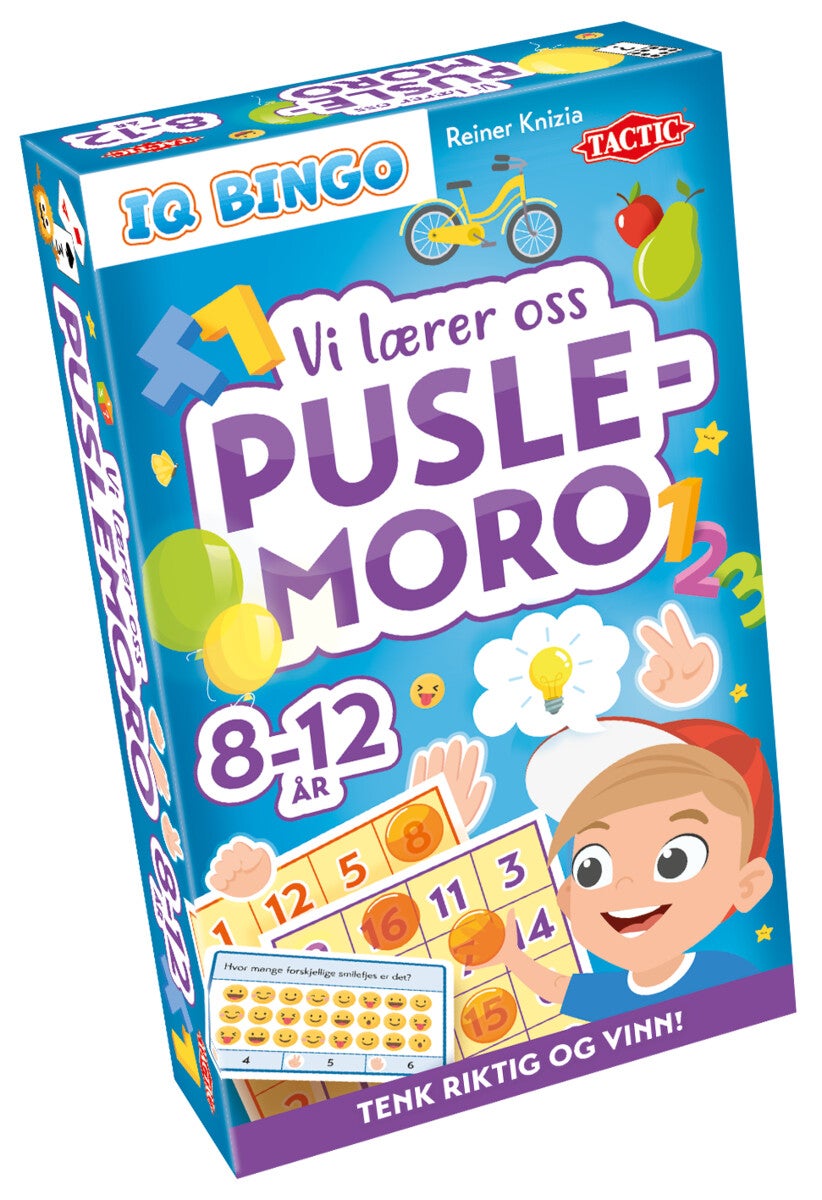 Spill Vi Lærer Oss, Puslemoro Iq Bingo