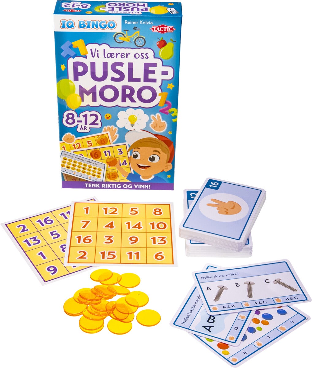 Spill Vi Lærer Oss, Puslemoro Iq Bingo