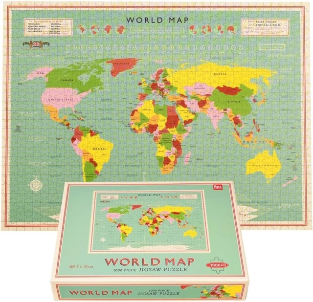 Jigsaw puzzle (1000 pieces) - World Map