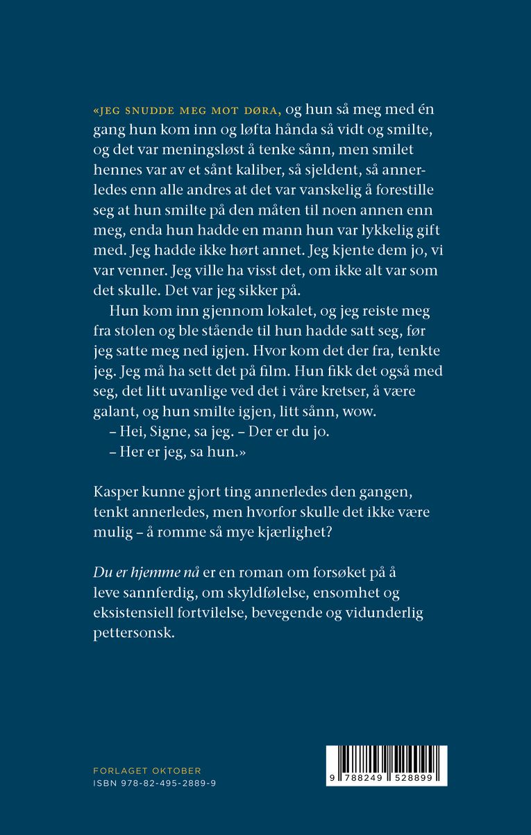 Du er hjemme nå