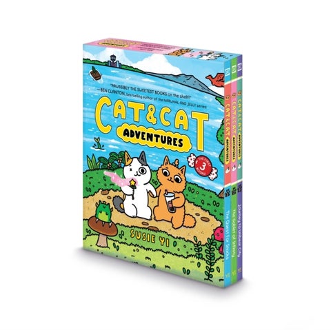 Cat & Cat Adventures #1-3: A Graphic Novel 3-Book Box Set - The Quest for Snacks, The Goblet of Infinity, Journey Into Unibear City