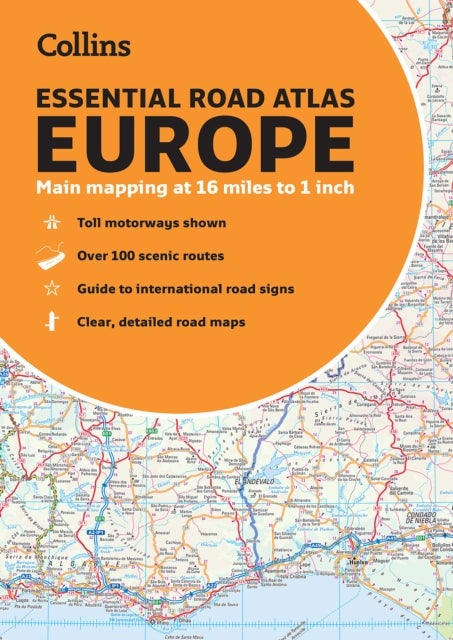 Collins Essential Road Atlas Europe - Clear and Detailed Map of Europe in Handy A4 Paperback