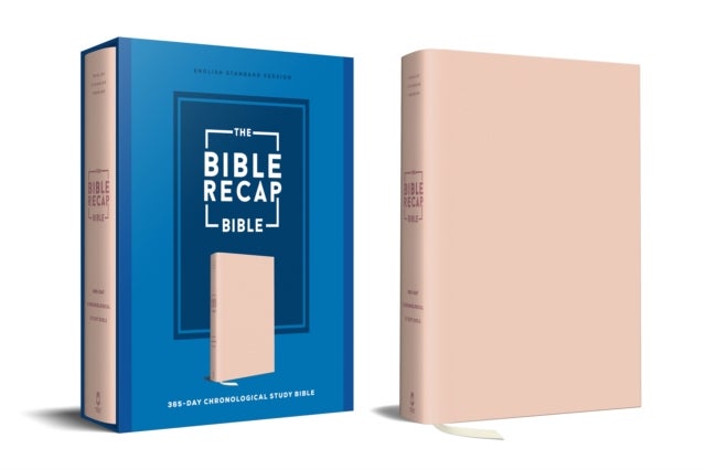 The Bible Recap 365-Day Chronological Study Bible - English Standard Version--Imitation Leather, Pink
