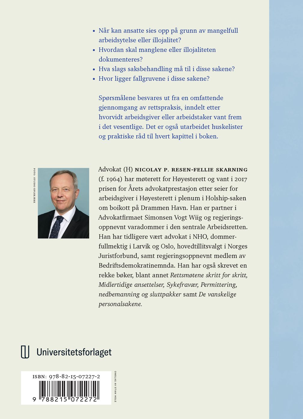 Oppsigelse ved mangelfull arbeidsytelse eller illojalitet