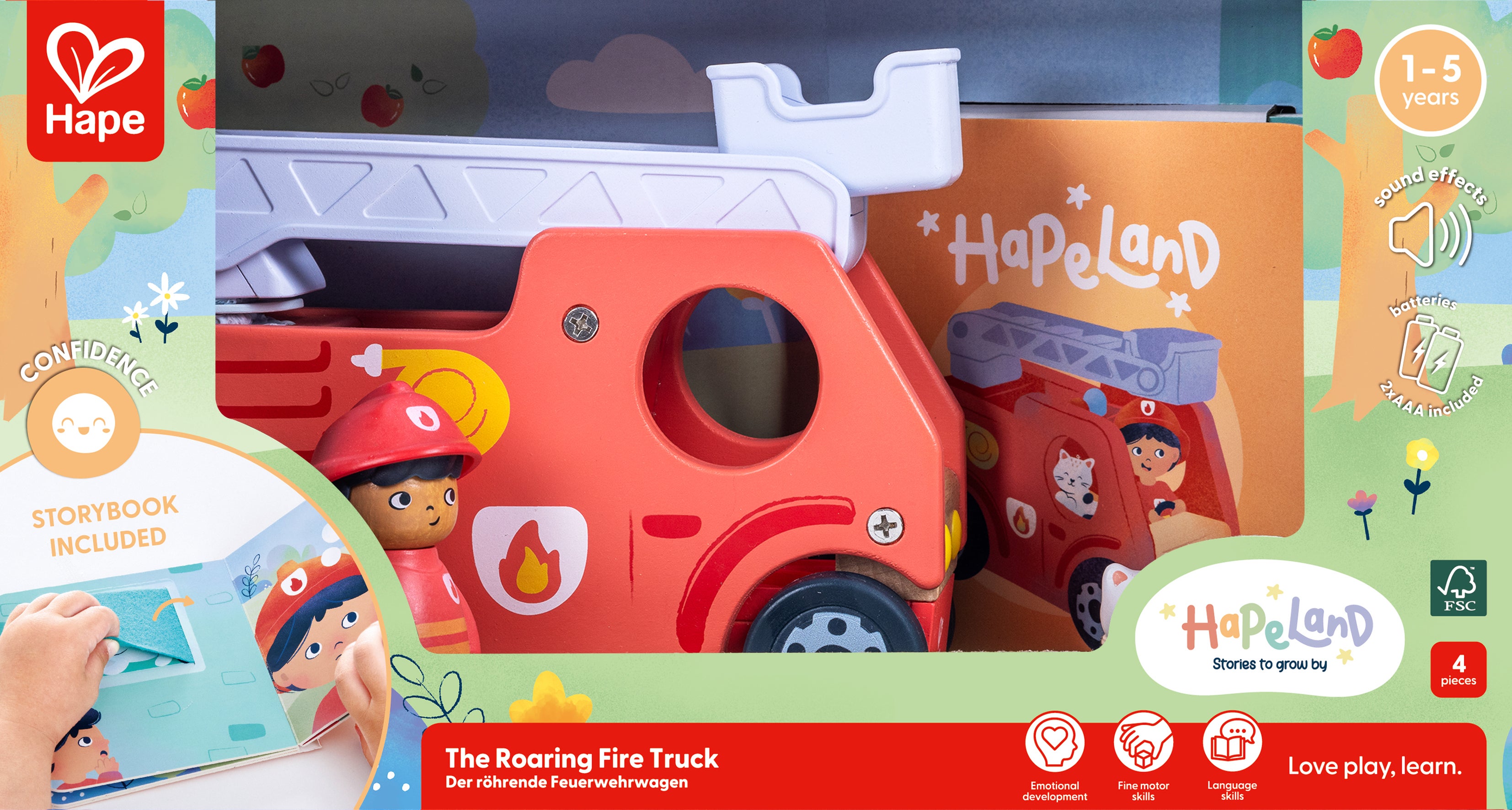 Hape The Roaring Fire Truck M Lyd