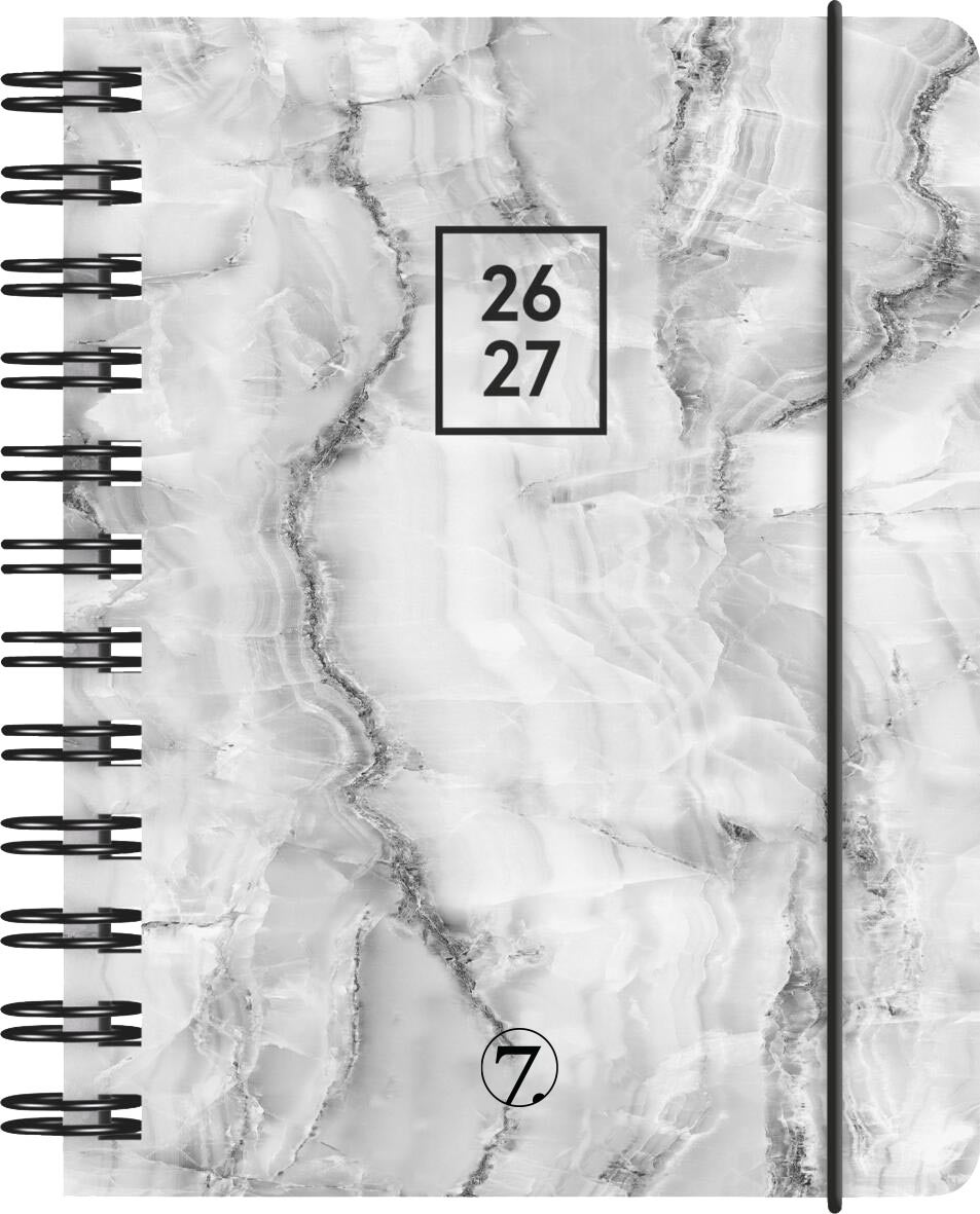 Dagplan 7.Sans 26/27 Grey Marble A6