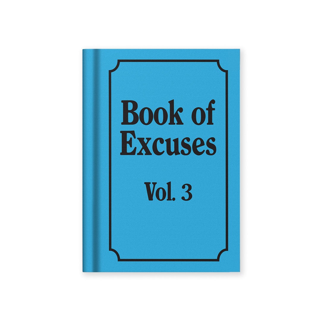 Notatbok Mini Book Of Excuses A7 Tekstil