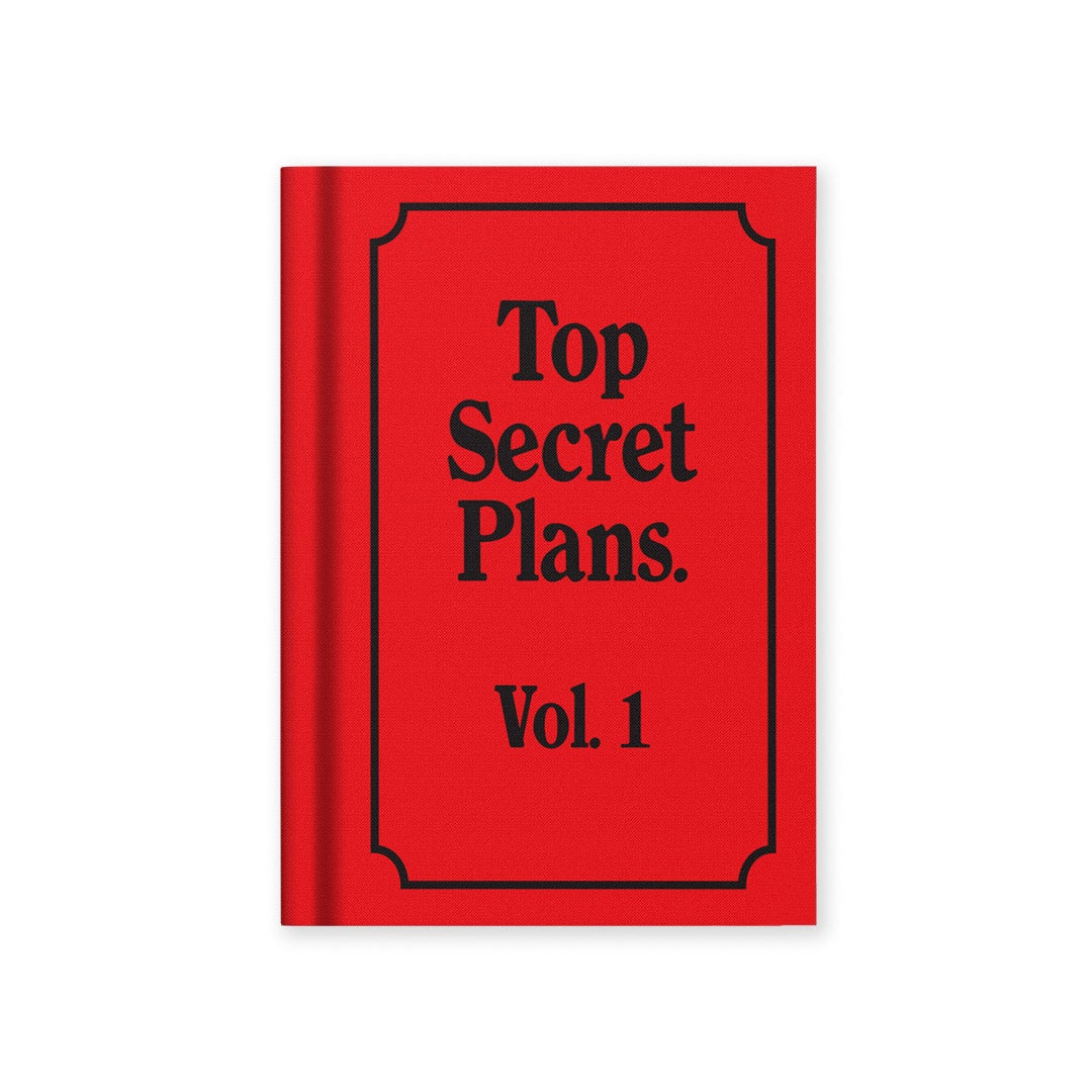 Notatbok Mini Top Secret Plans A7 Tekstil