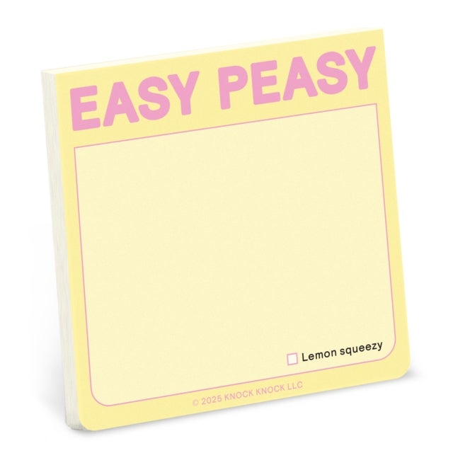 Knock Knock Easy Peasy Sticky Note (Pastel Version)