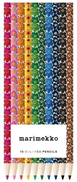 Marimekko Colored Pencils (Unikko) - 10 Colored Pencils