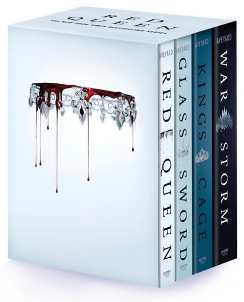 Red Queen 4-Book Paperback Box Set - Red Queen, Glass Sword, King's Cage, War Strom