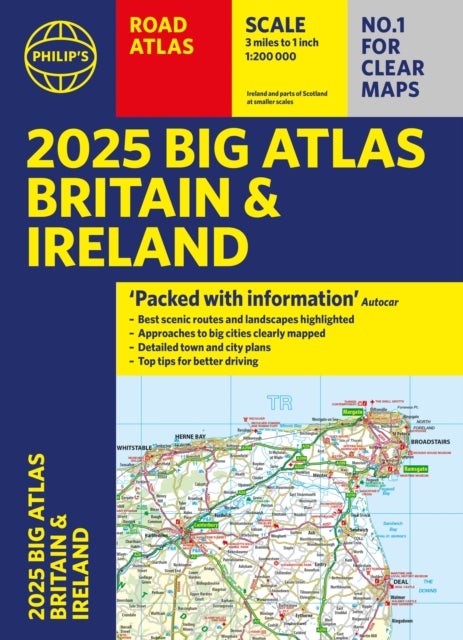 2025 Philip's Big Road Atlas of Britain & Ireland - (A3 Paperback)