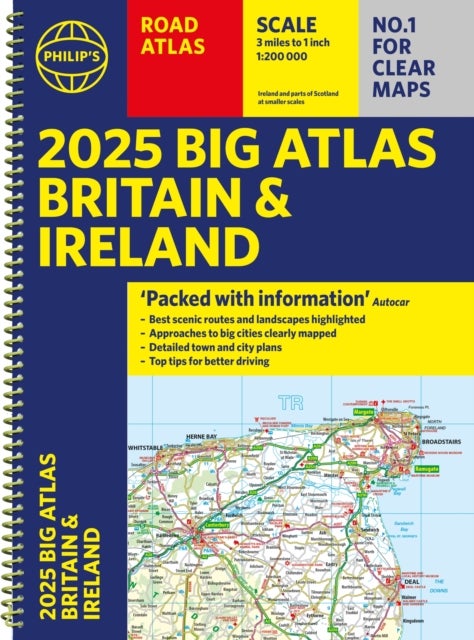 2025 Philip's Big Road Atlas of Britain & Ireland - (A3 Spiral Binding)