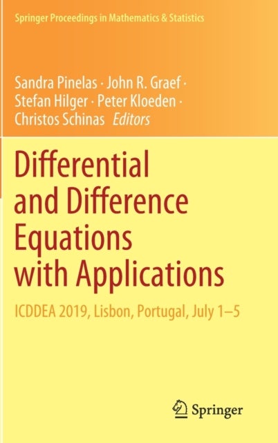 Differential and Difference Equations with Applications - ICDDEA 2019, Lisbon, Portugal, July 1–5