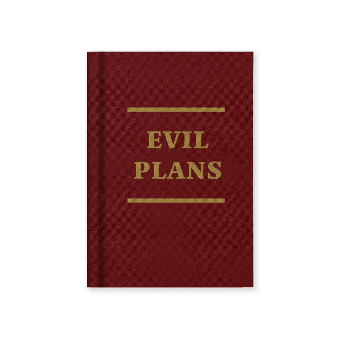 Notatbok Mini Evil Plans A7 Tekstil
