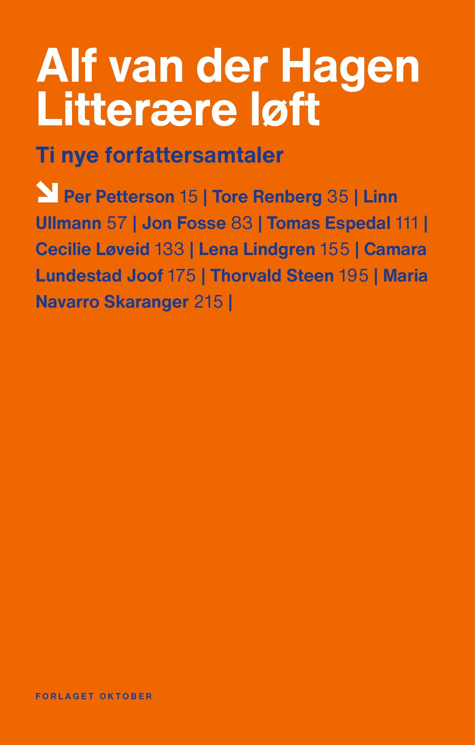 Litterære løft - ti nye forfattersamtaler