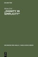 'Dignity in Simplicity'