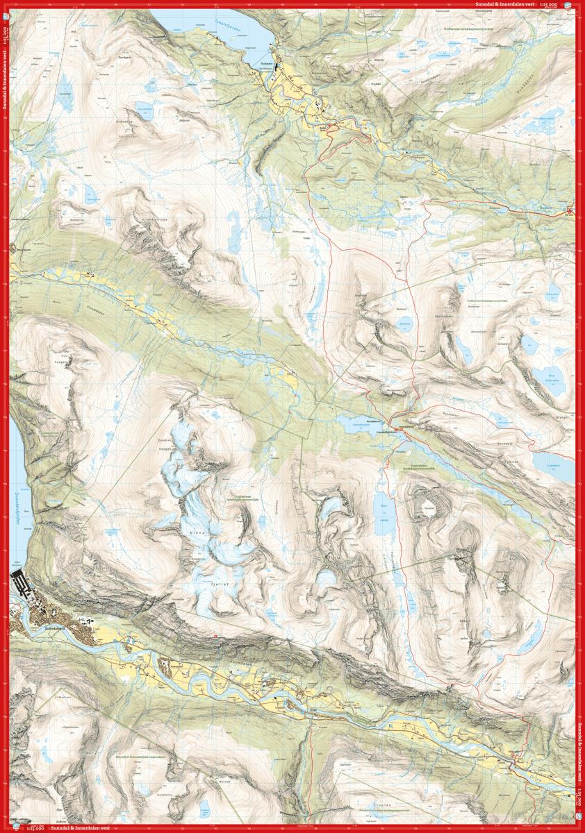 Trollheimen: Sunndal / Innerdalen - Hoyfjellskart