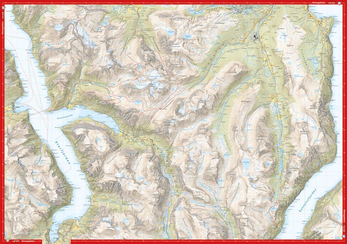 Sunnmore: Stranda & Slogen - Hoyfjellskart