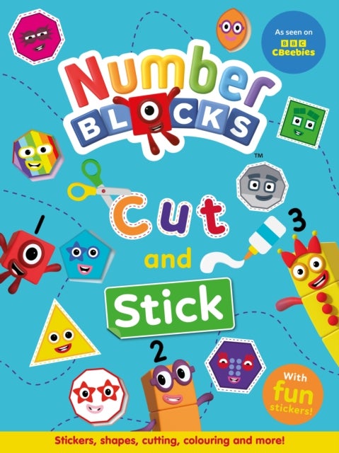 Numberblocks Cut and Stick book