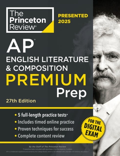 Princeton Review AP English Literature & Composition Premium Prep, 27th Edition - 6 Practice Tests + Digital Practice Online + Content Review