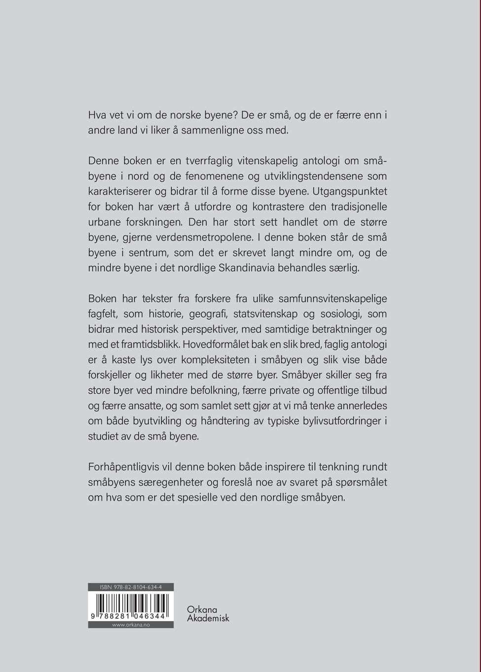 Norsk småbyurbanitet